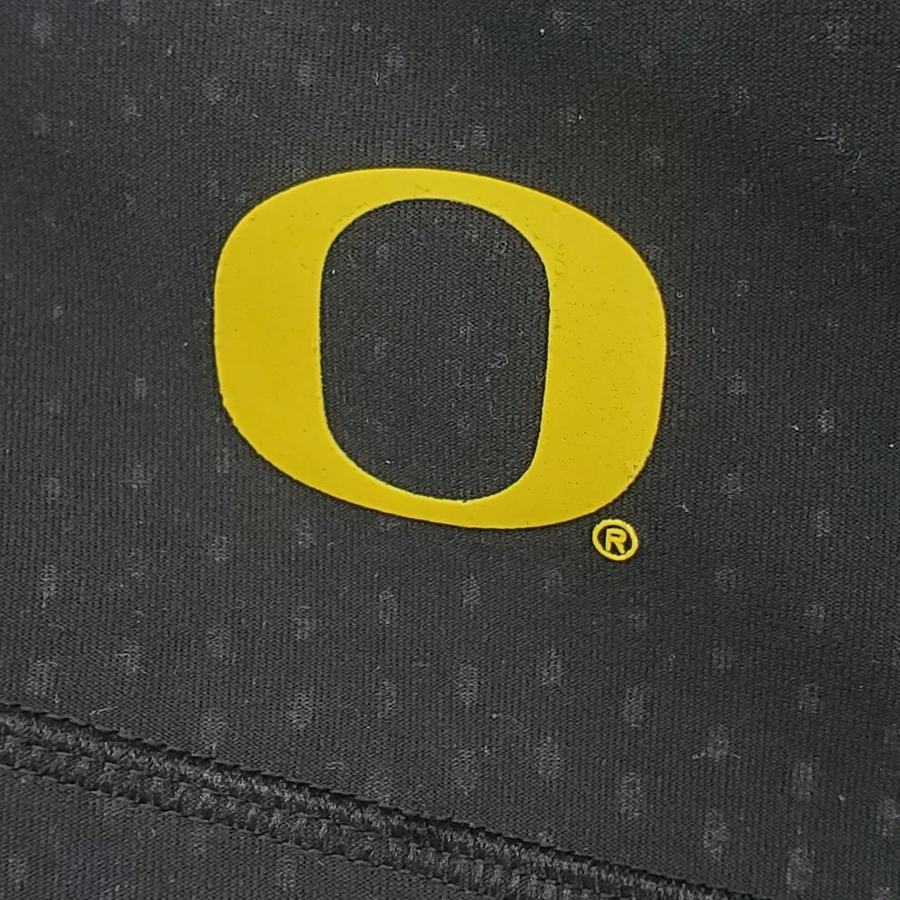 Nike Oregon Ducks Power Dri-fit Athletic Leggings Size Small Black Yellow
